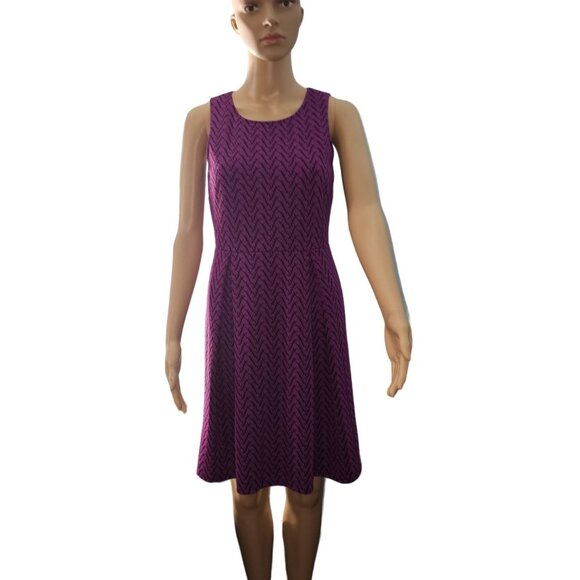 41‎ HAWTHORN | Jace Abstract Chevron Dress - Women | Color: Purple | Size: XS - Picture 2 of 11
